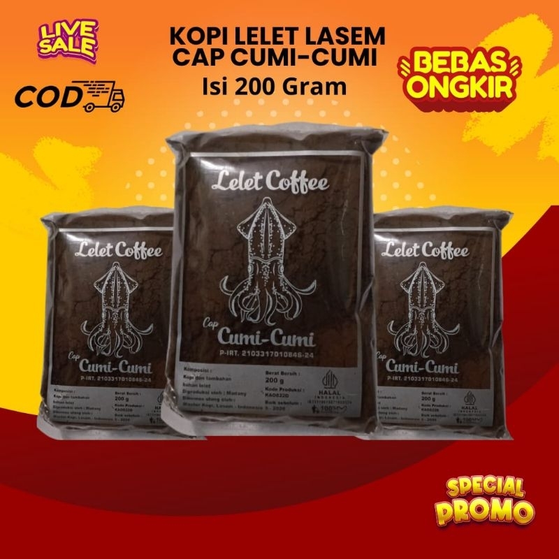 

PROMO TERMURAH KOPI LELET CAP CUMI-CUMI