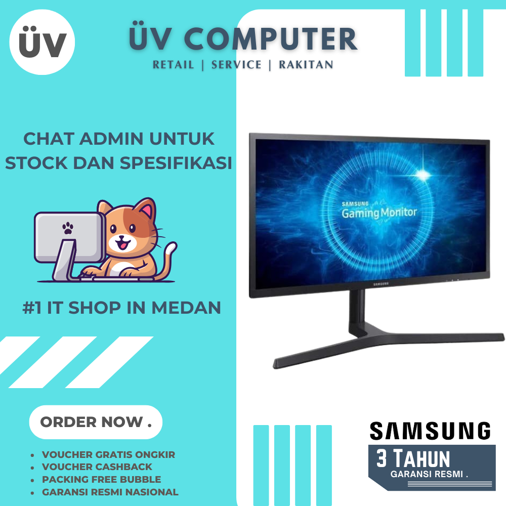 Monitor LED LCD SAMSUNG LS25HG50FQE | 25" inch | FHD | Panel TN | 1ms 144Hz | Garansi Resmi 3 Tahun