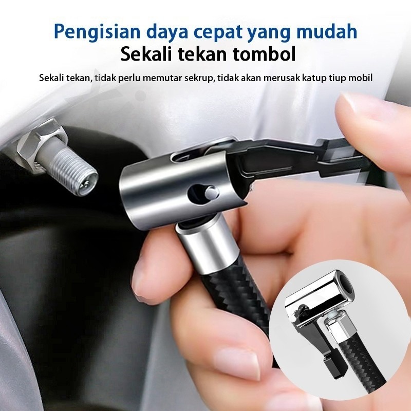 terkini Paket kompresor Mini Power Listrik 12v kompresor mini Plus adaptor 16 silinder pompa Ban