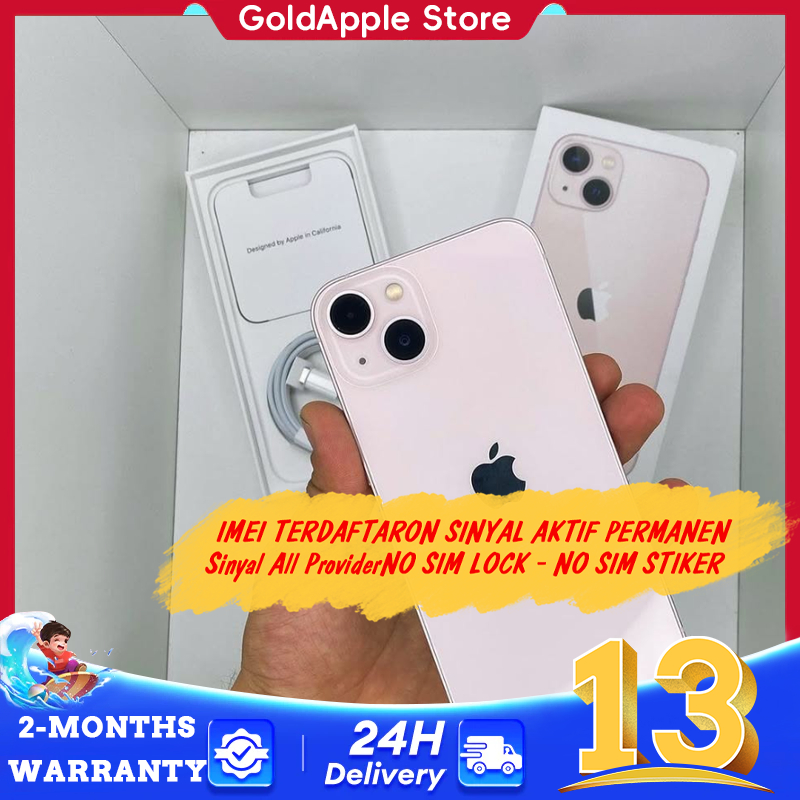 BC iPhone 13 /iPhone 13 Mini 128GB丨256GB丨512GB IMEI Terdaftar Beacukai Sinyal Permanen丨Second Origin