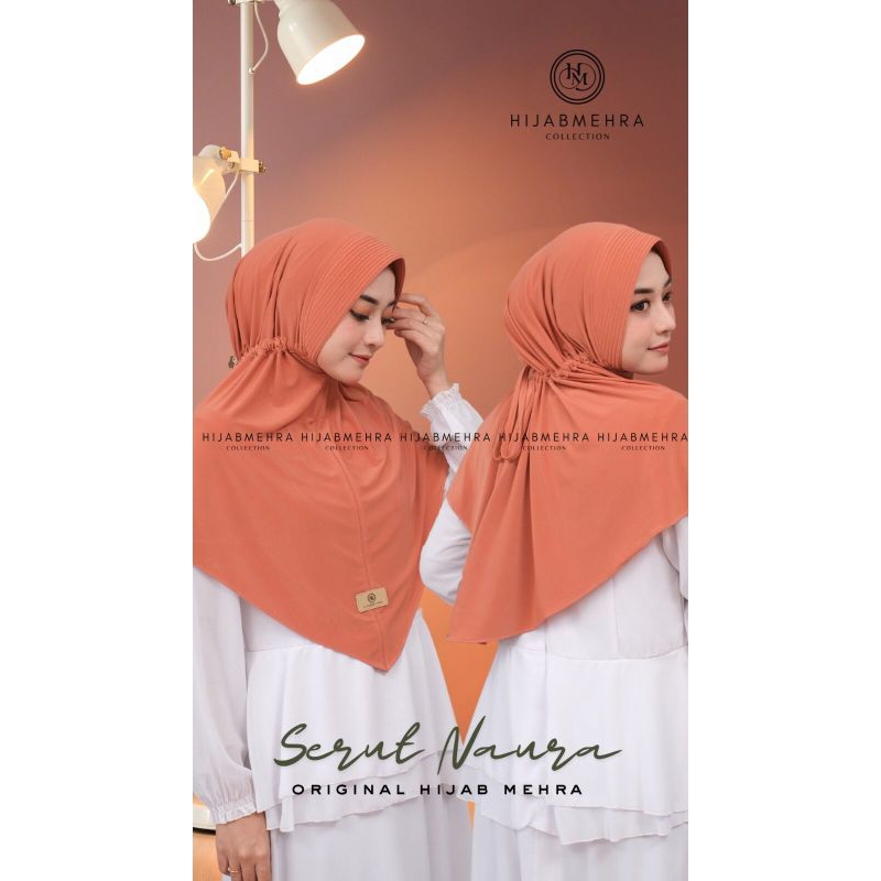 HIJAB MERHRA SERUT NAURA//HIJAB INSTAN DEWASA//HIJAB INSTAN