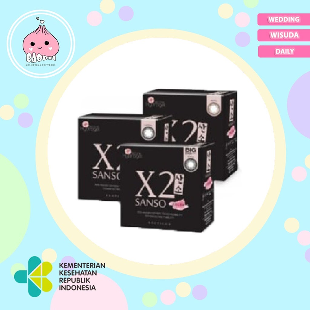SOFTLENS X2 SANSO BLACK NORMAL | SOFLENS PREMIUM | SOFLENS WEDDING | SOFLEN NATURAL