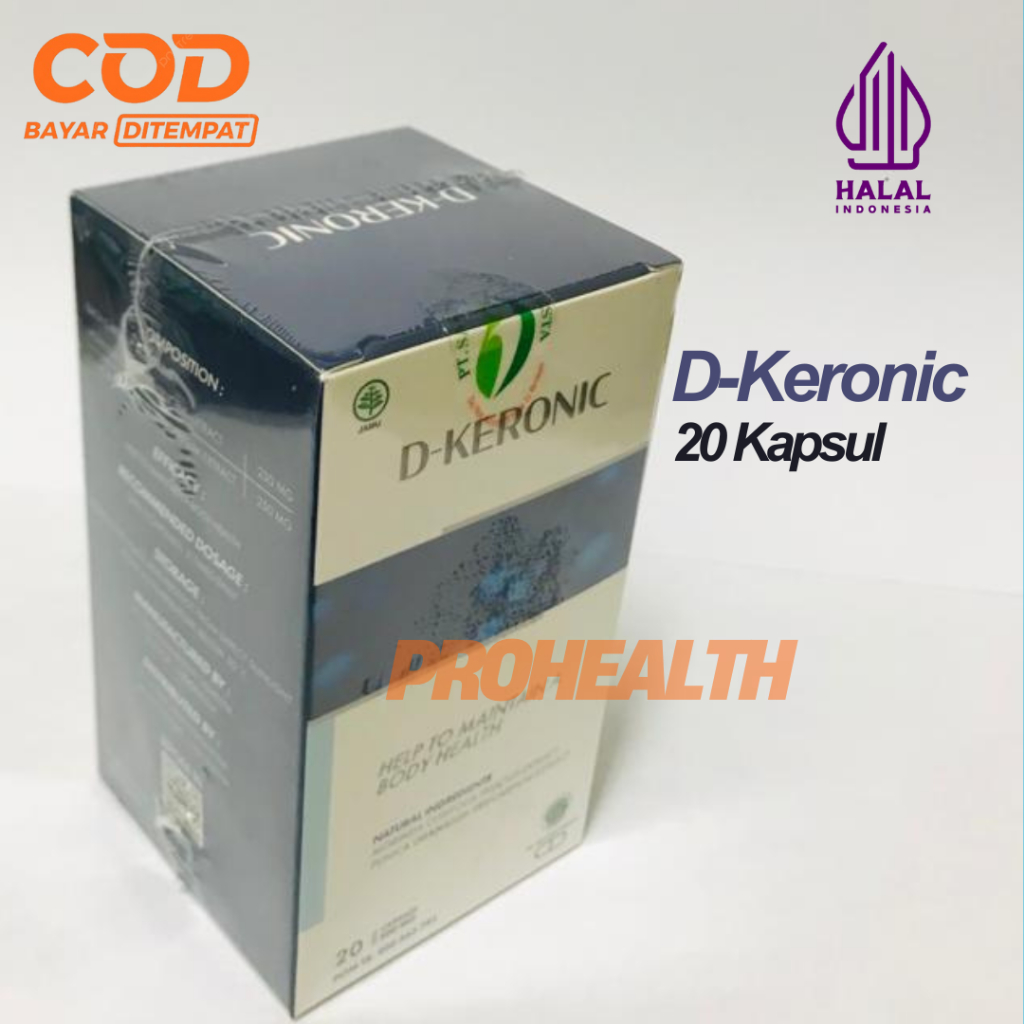 D-Keronic Suplemen Herbal Original 20 Kapsul