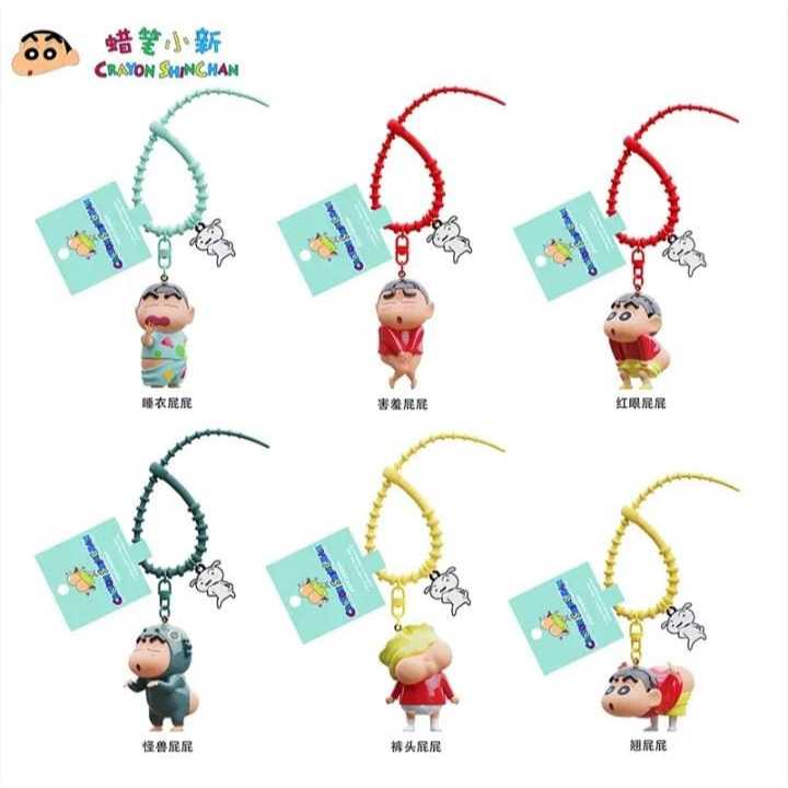 Ganci Sinchan Keychain Shinchan Lisence Gantungan Kunci Tas Dompet Lucu Karakter Sinchan