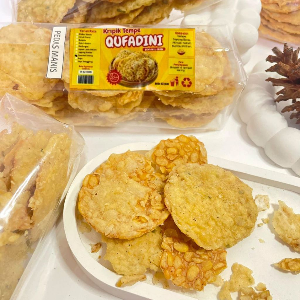 

Keripik Tempe Khas Malang / Camilan Tempe Crispy / Best Seller Keripik Tempe Qufadini Kriuk