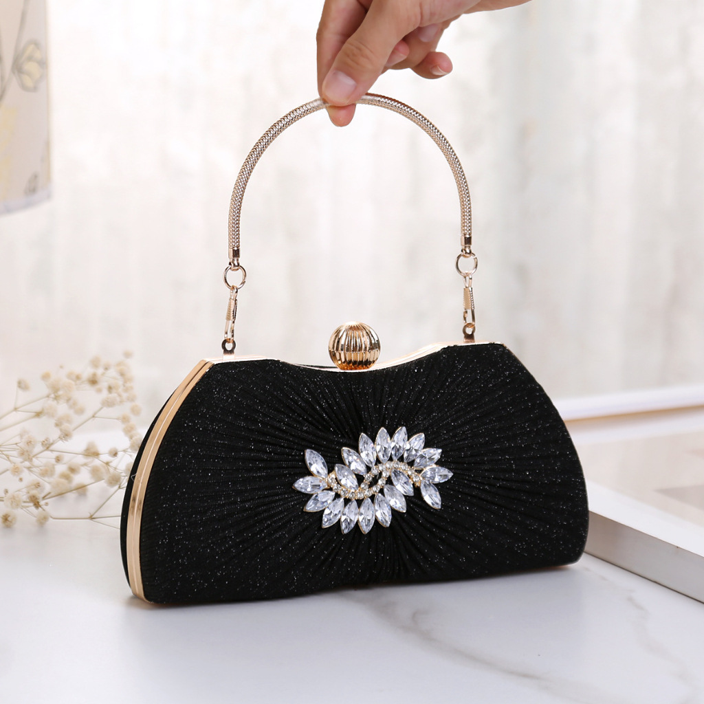 Clutch Pesta Mewah Wanita Premium untuk Pernikahan, Tas Import Galeri Tas Import GTI dengan Tali Pan