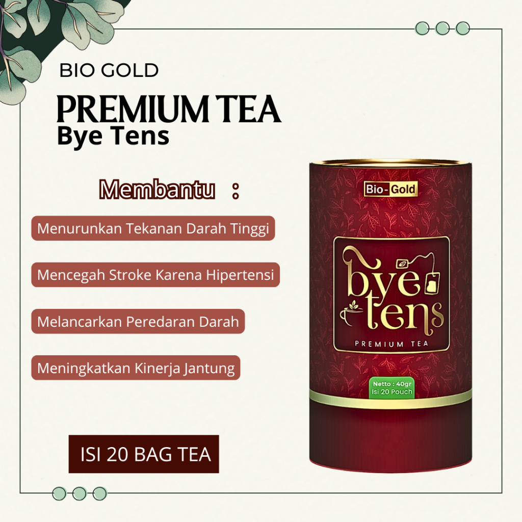 

Bye Tens BioGold Premium Tea Bio Gold Teh Hipertensi Untuk Kolesterol Sakit Kepala Darah Tinggi