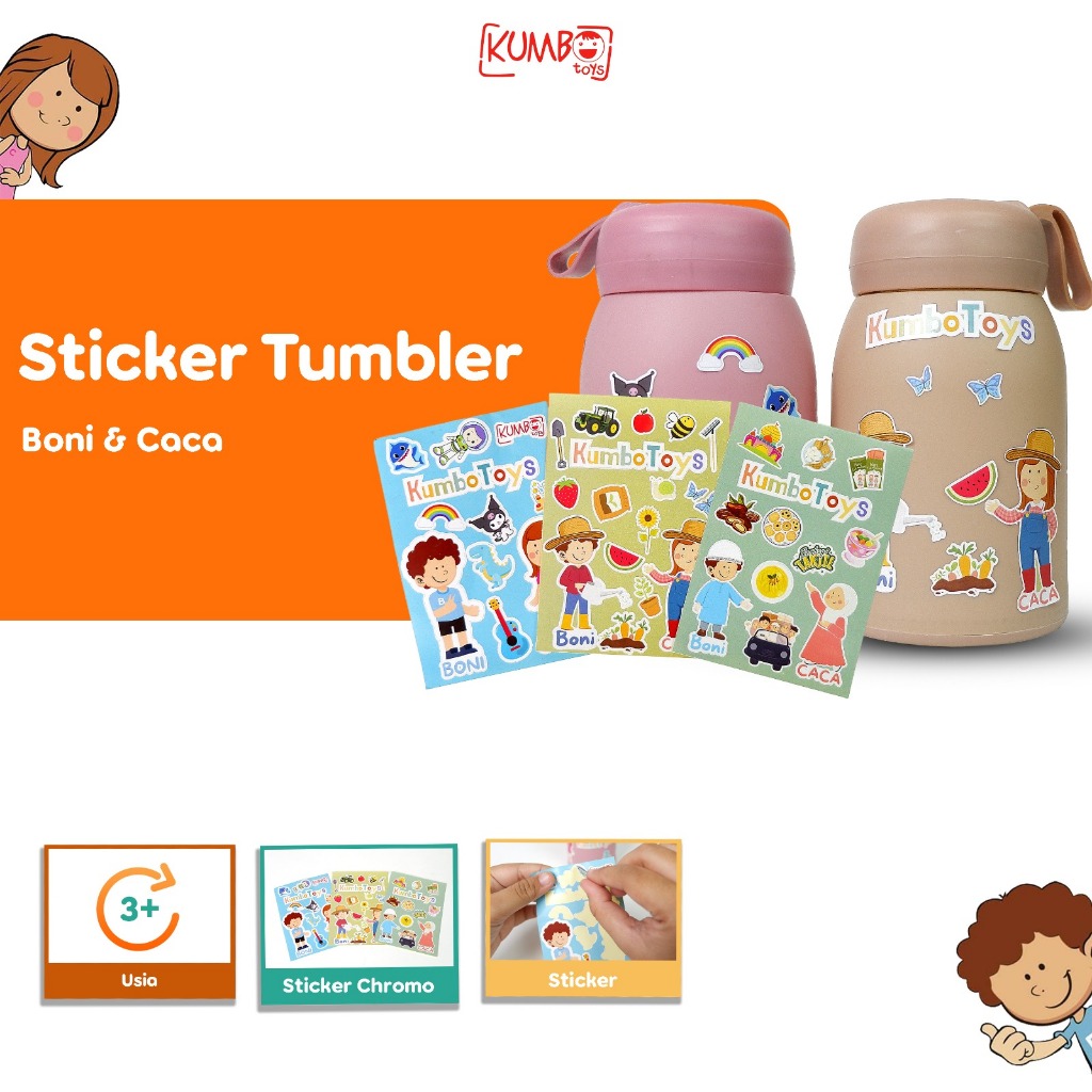 

Sticker Cute Tumbler Sheet Tumblr Boni Caca Series KUMBOTOYS