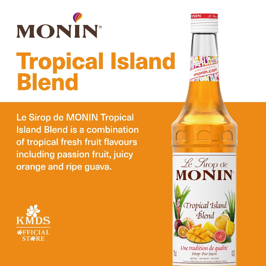 

MONIN TROPICAL ISLAND BLEND SYRUP 70CL / 700ML