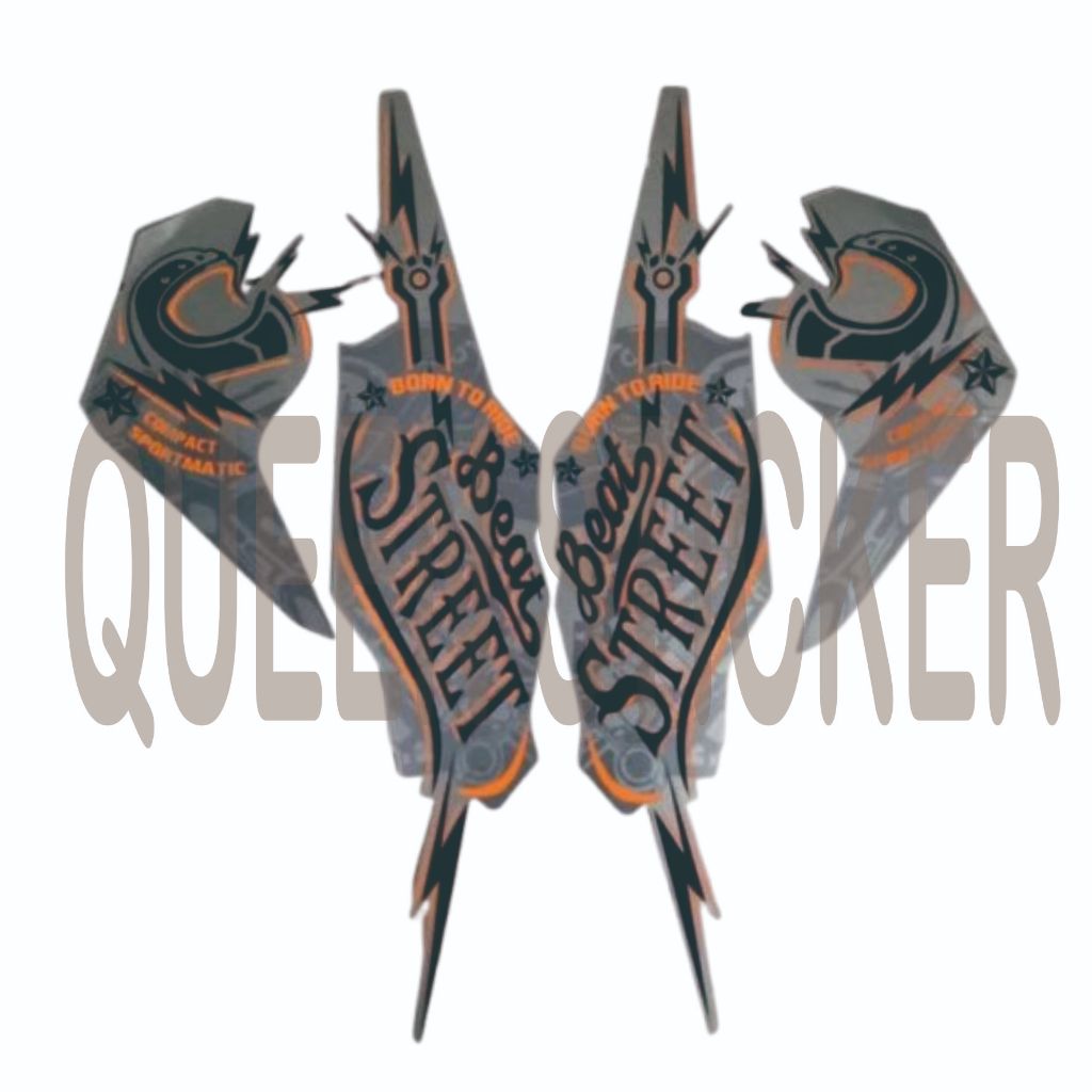 STICKER STRIPPING LIST BODY STANDART HONDA BEAT STREET 2019