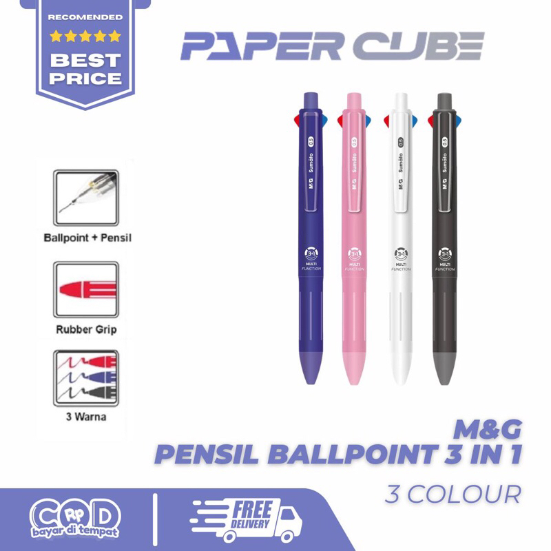 

M&G BULPOINT COLOUR 3 + 1 PENCIL MEKANIK | MULTIFUNGSION PEN