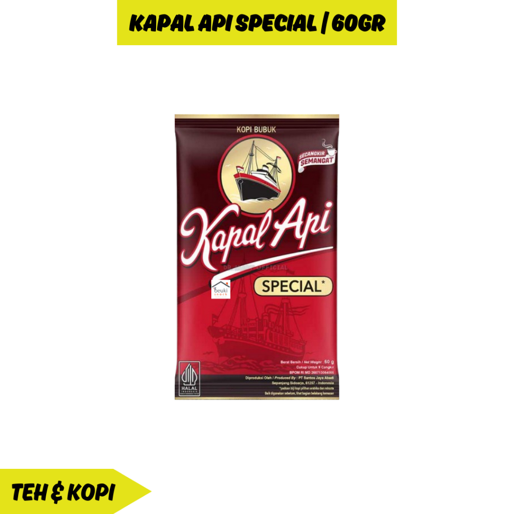 

Kapal Api Special 100% Kopi Murni Kemasan 60gr