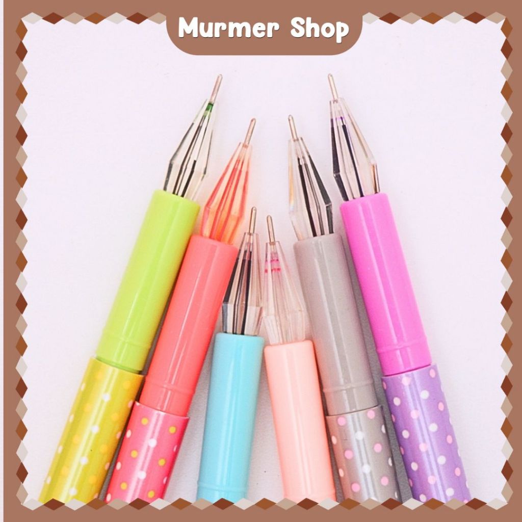 

Pena Gel Itmeno BL-112 Color Crystal Polkadot Pen Bolpen Pulpen Bolpoin Karakter