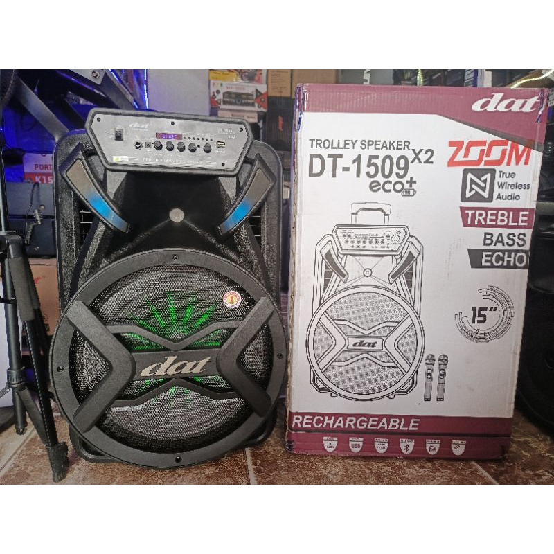Speaker dat 1509x2 zomm /speaker portable dat 15 inch