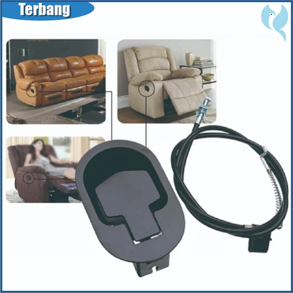 Gagang Recliner Sofa Tuas Aksesoris 1Set/Sofa Recliner Release Handle Pressure Bar Pull Cable