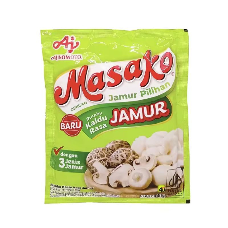 

Masako Kaldu Jamur 10gr | Masako - Bubuk Kaldu Rasa JAMUR - 40 gr