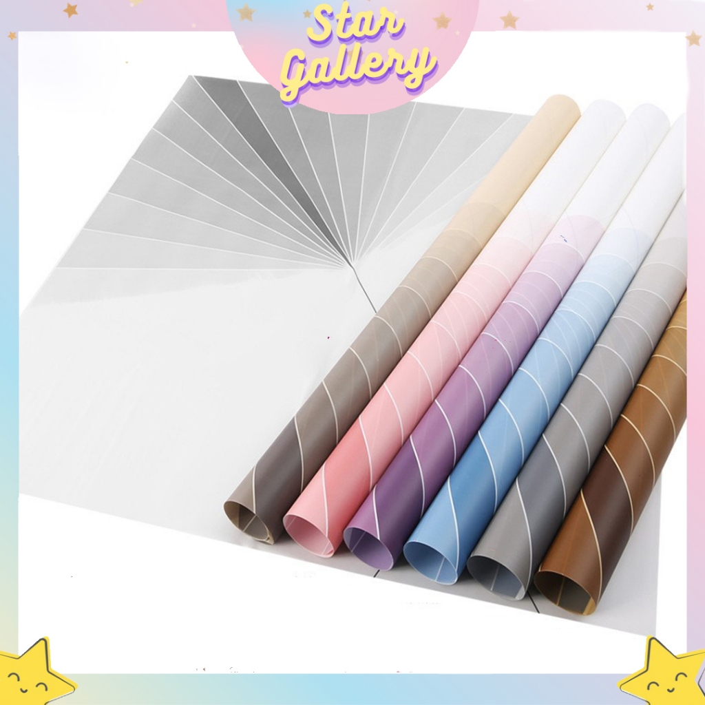 

Kertas Bunga Buket Square Line Flower Wrapping Paper Cellophane Kertas Buket Florist KB6074