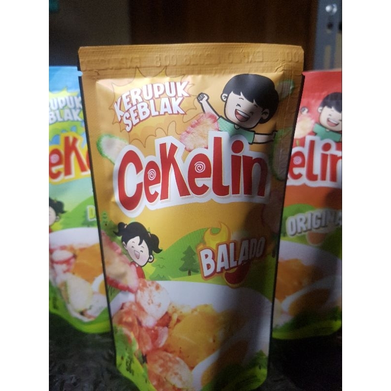 

Cekelin kerupuk seblak