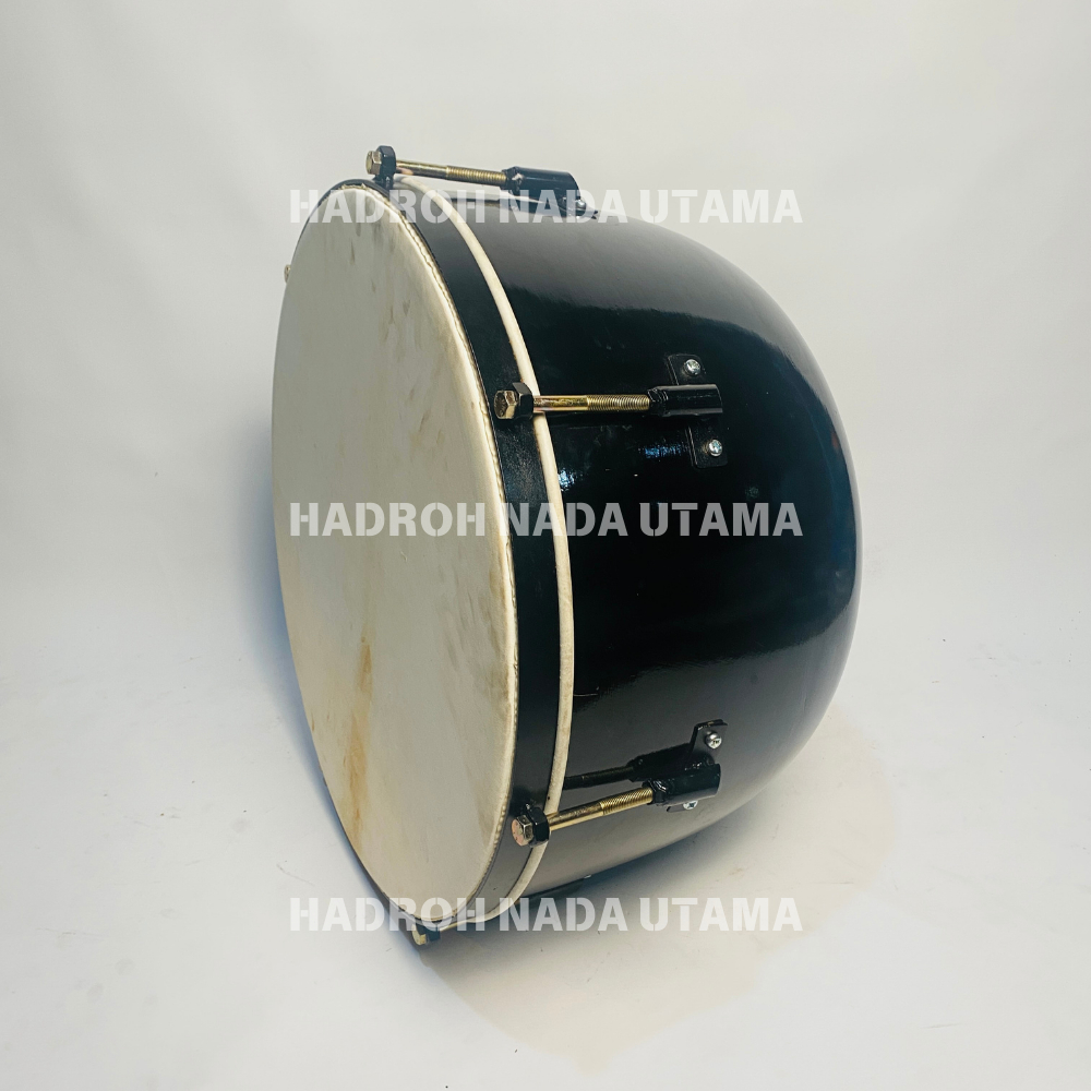Bass  Hadroh  Mangkok Jepara Motif  Ukuran 18 inch Bass Rebana Qasidah Bas Banjari Terbangan Bass Ma