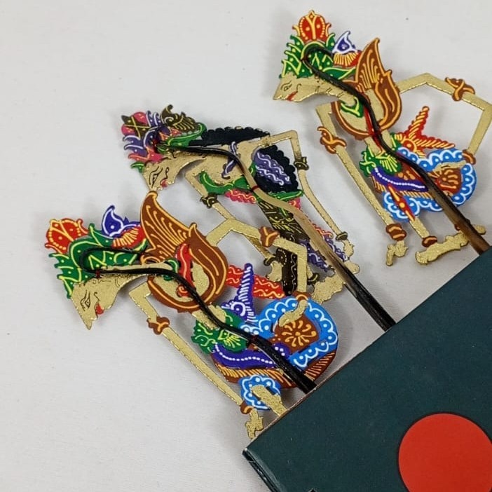 

Pembatas buku Wayang Kulit 3 pcs Rama shinta kresna Exclusive limited