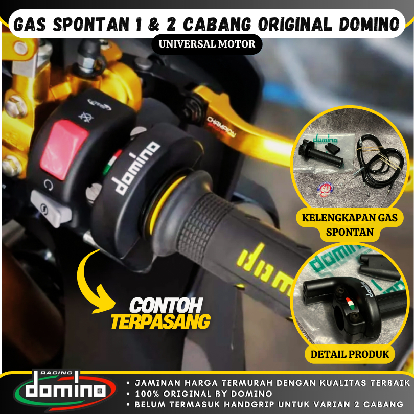 Kabel Gas Spontan Domino Universal KLX RX KING CRF CARBON SUPERMOTO