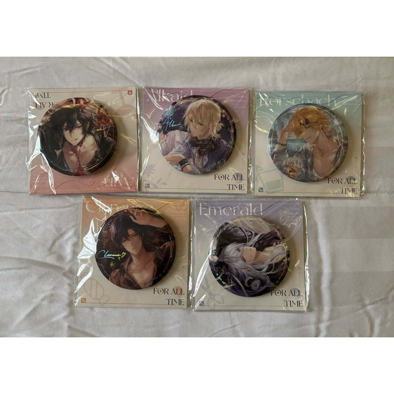 Lovebrush Chronicles For All Time 3rd Anniversary Badge Ayn Alkaid Lars Clarence Emerald Cael