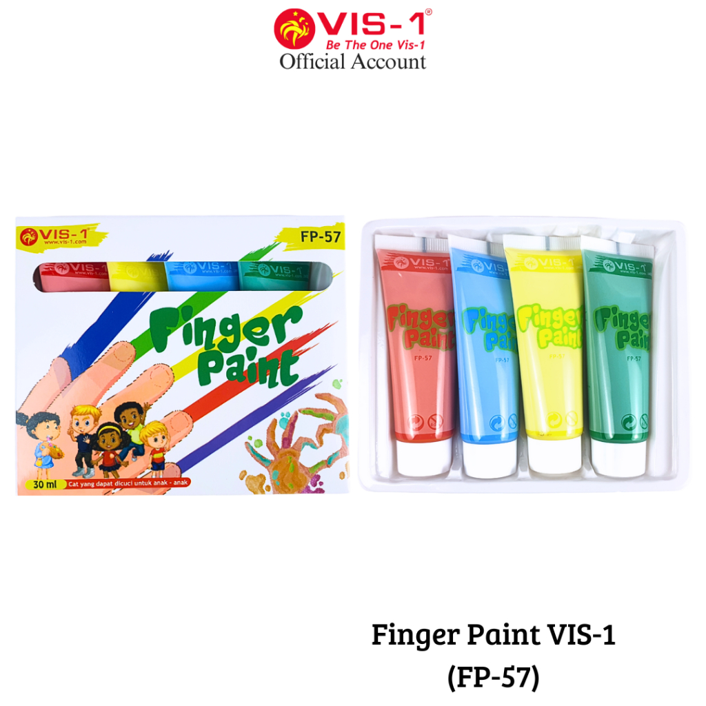 

Finger Paint VIS-1 FC-57 / Cat Tangan / Washable Paint