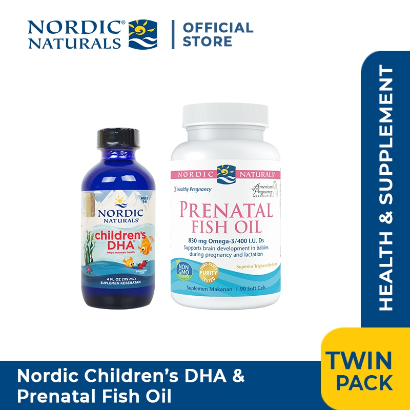 Nordic Naturals Prenatal DHA + Children'S Dha Strawberry