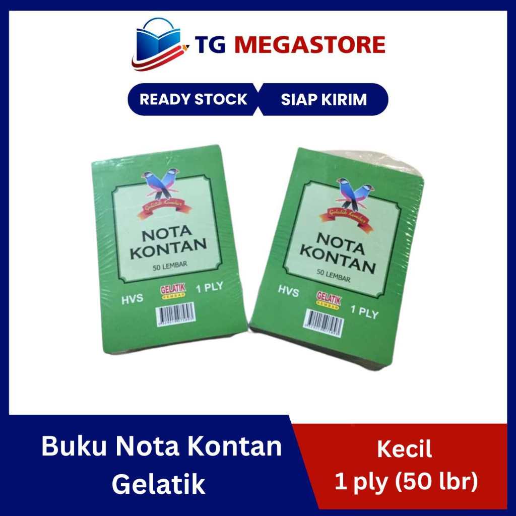 

Buku Nota Kontan Gelatik HVS Kecil 1 ply (50 lbr)