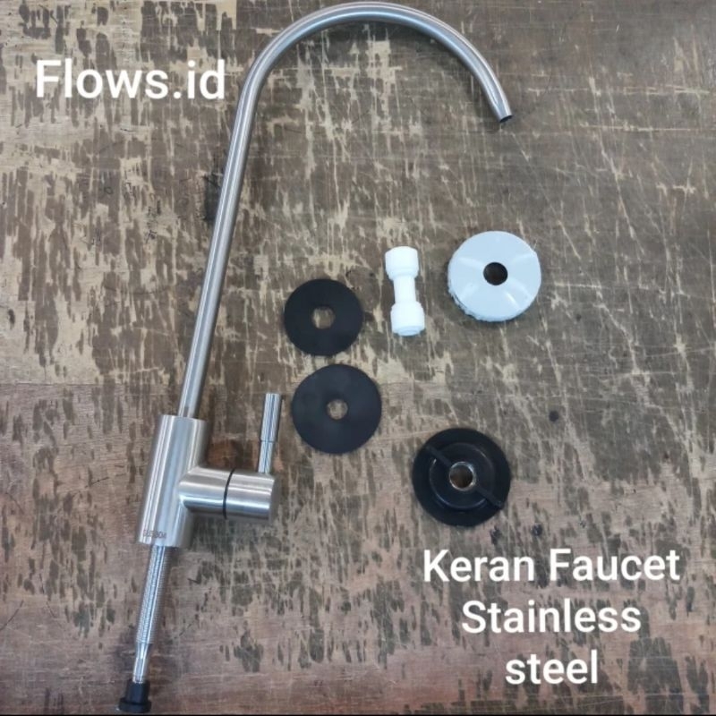 Kran Faucet Stainless Steel RO / Keran Angsa ss Filter Reverse Osmosis RO