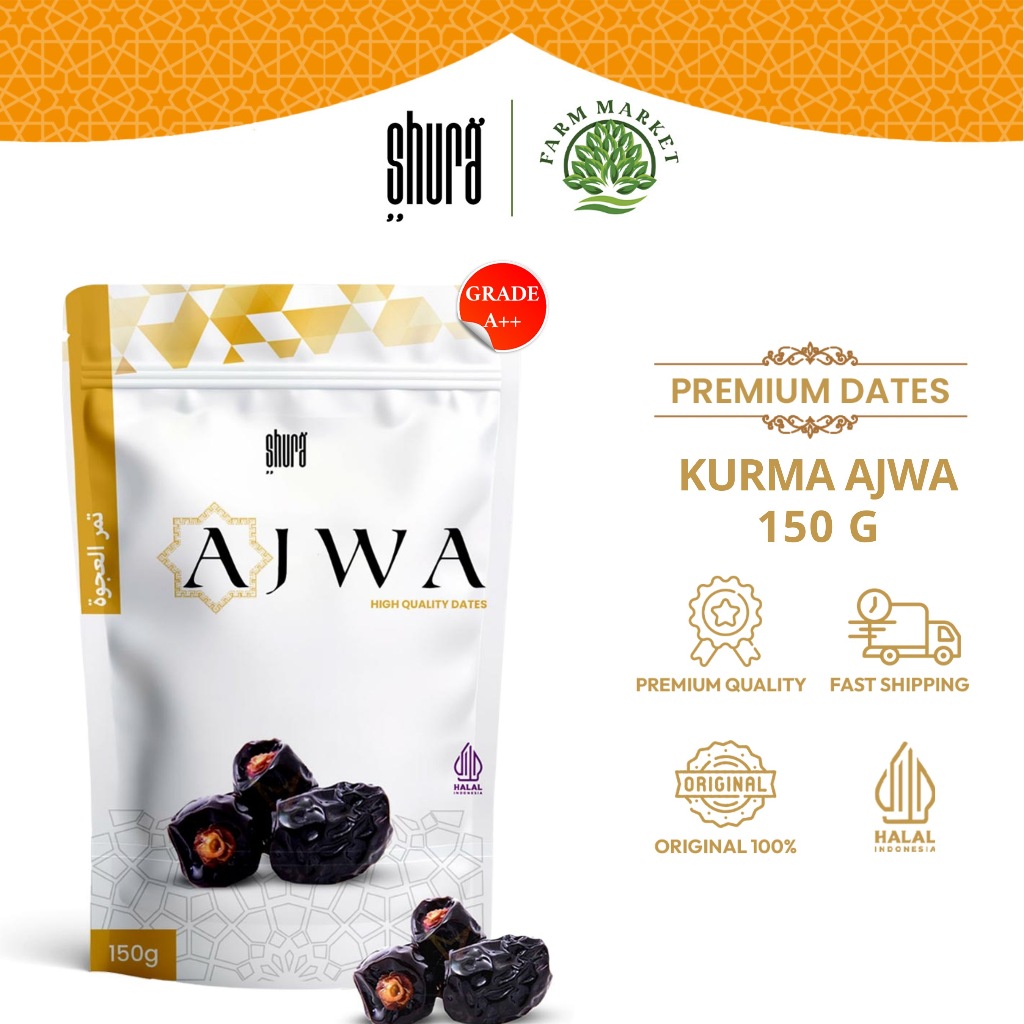 

Shura Kurma Ajwa Premium 150 gr High Quality