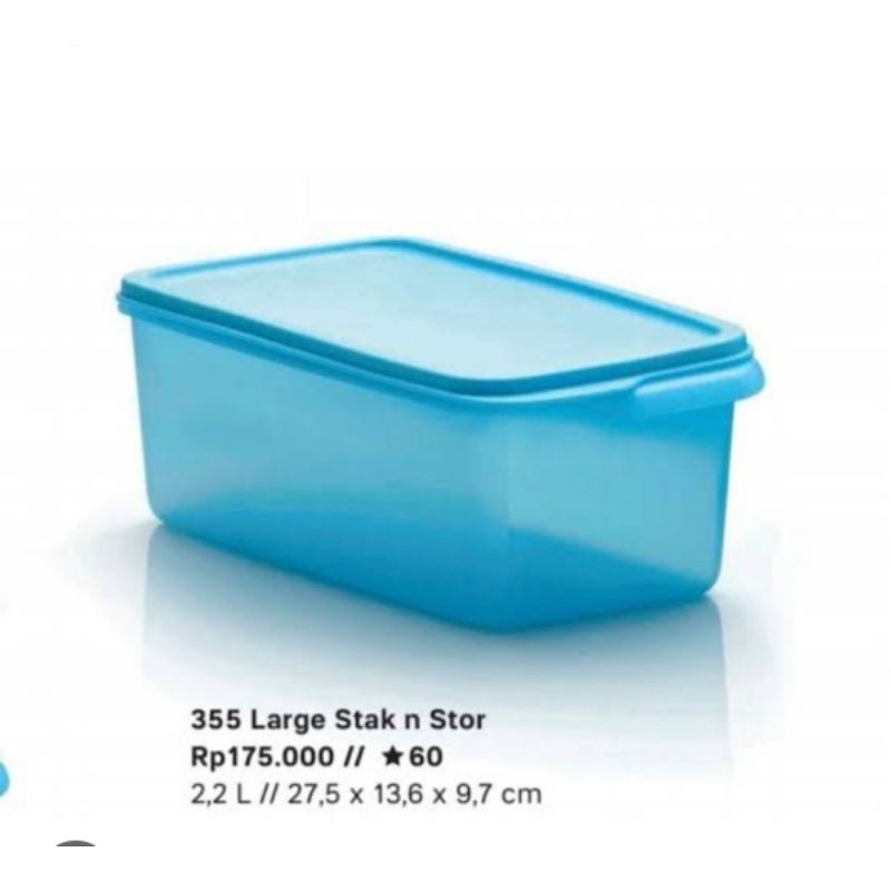 Large  Stak n Stor Tempat Penyimpanan Makanan Tupperware