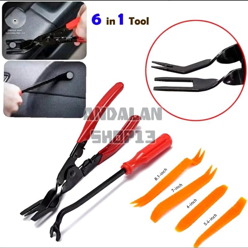 Set tang pembuka headlamp mika lampu retrofit mobil motor alat buka reflektor