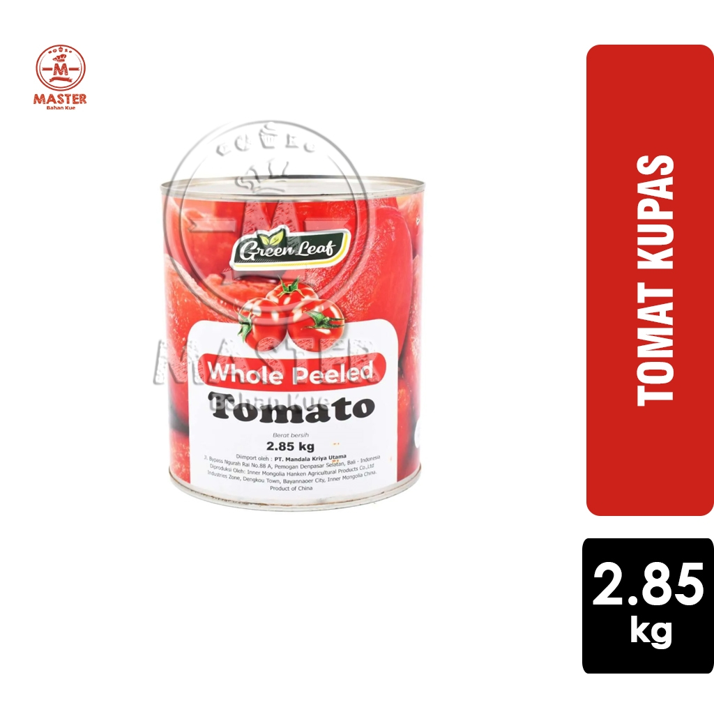 

Tomat Kupas Green Leaf Whole Peeled Tomatoes Cabbed [Kaleng 2,85kg]