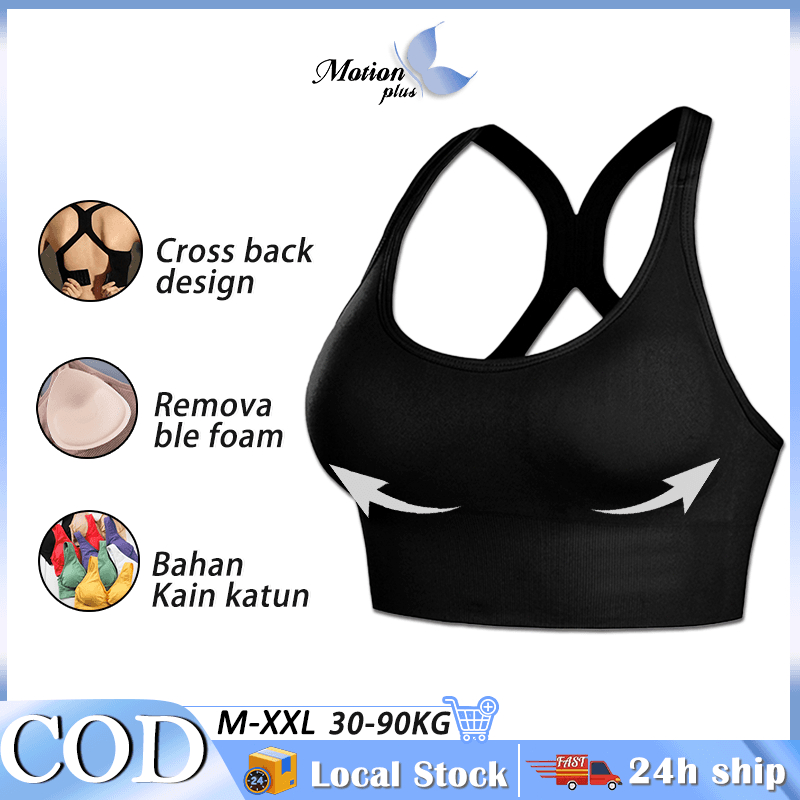 Seamless Big Size Bra Jumbo Tanpa Kawat Bh Bralette Push Up Bra Wanita Punggung Tali Silang 2021