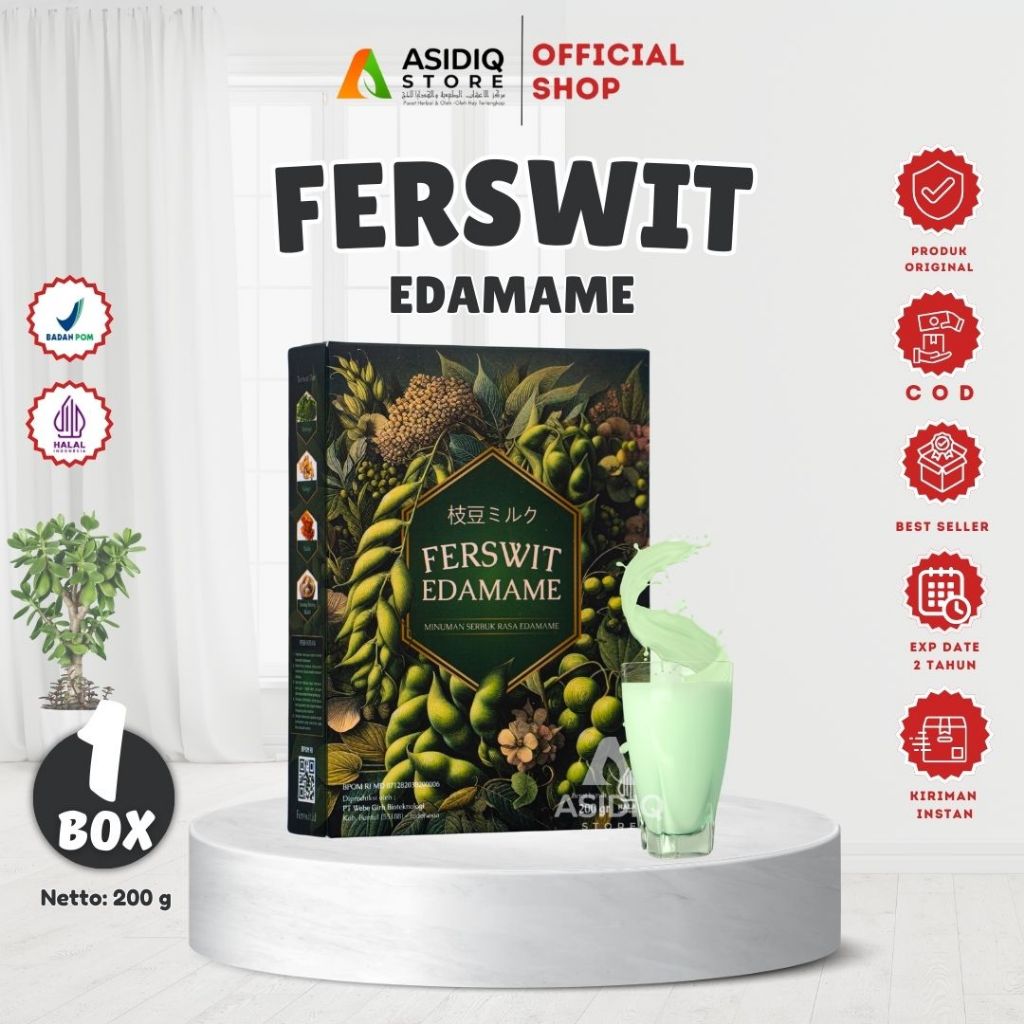 

Ferswit Edamame 200 gram - Susu Bubuk Atasi Gejala Pegel Linu Nyeri Otot Dan Nyeri Sendi Paket 1Box