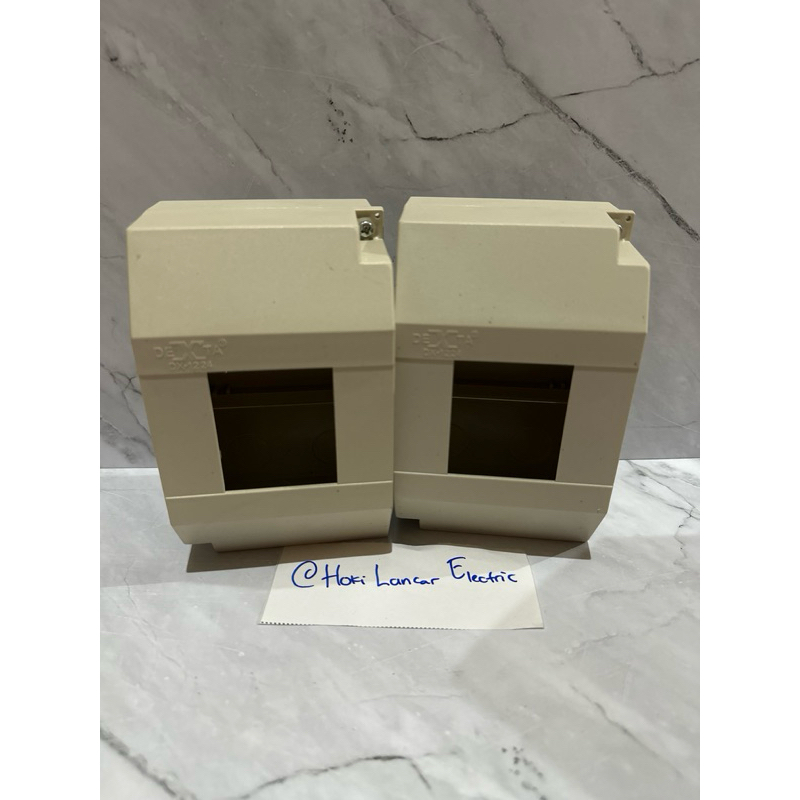 Kotak box MCB 2 grup dexta listrik circuit breaker isi 2 double / tempat box MCB isi 2 grup