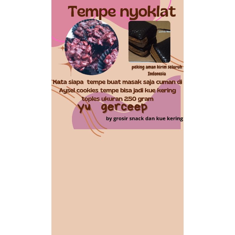 

kue Tempe nyoklat kue kering Lebaran