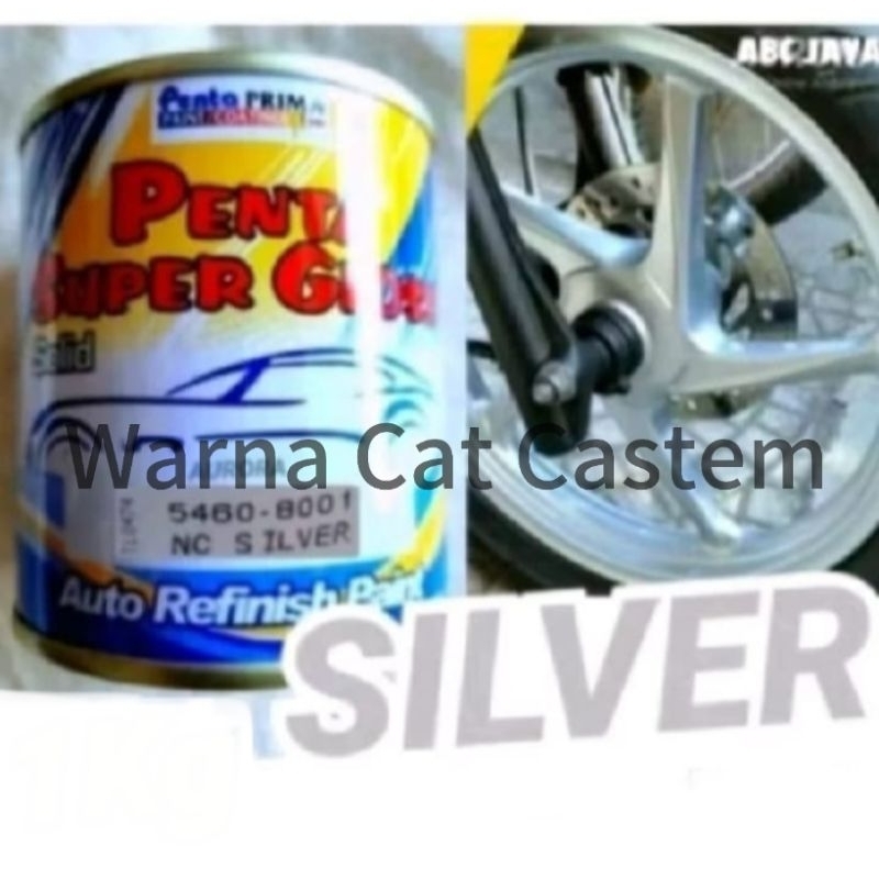 Cat Penta Super Gloss NC Silver Metalik 5460-8001 Cat Silver Metalik
