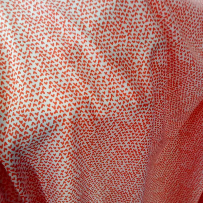 Kain - Kain Silk Motif - Kain Baby Silk Motif Love Import - Kain Satin Silk Luxury - Kain Meteran Pj