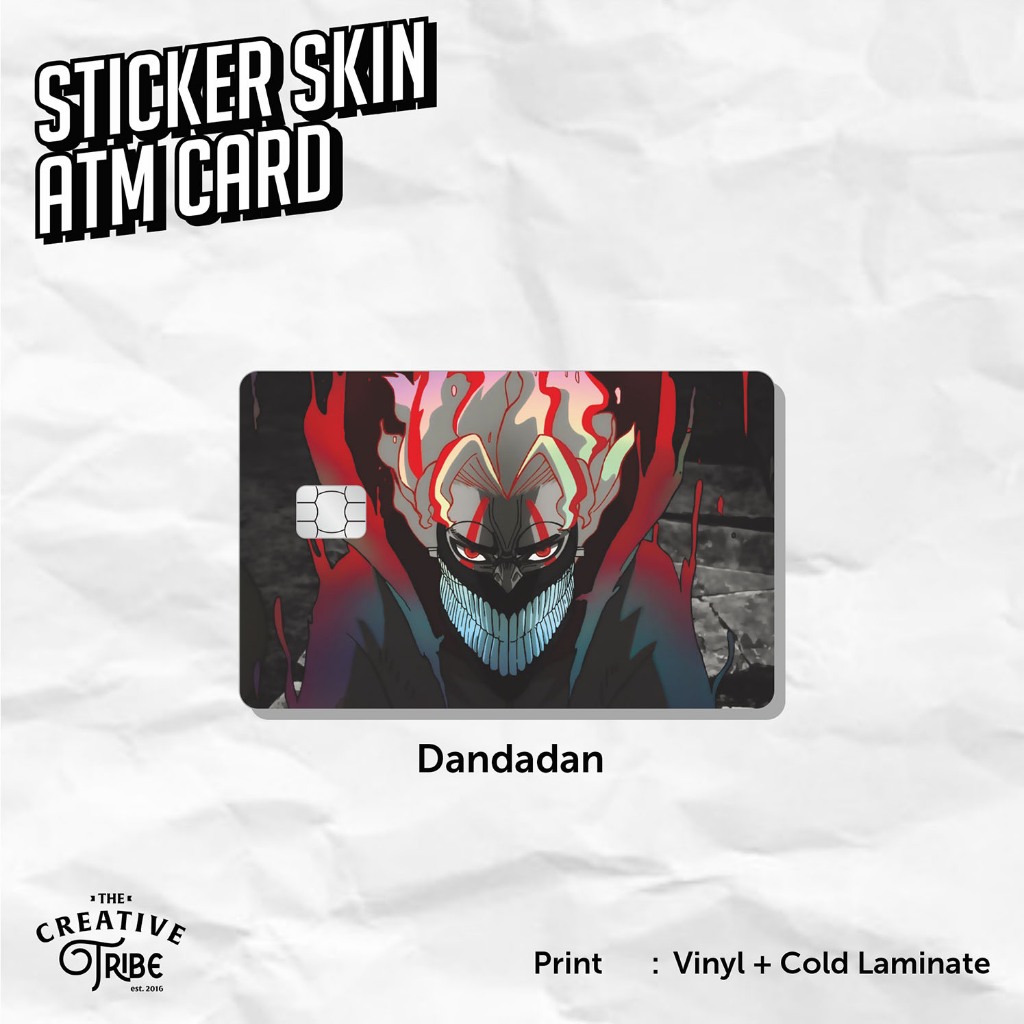 

Dandadan - Sticker Skin Card HOLOGRAM - Vinyl ATM Etoll Stiker Okarun Anime