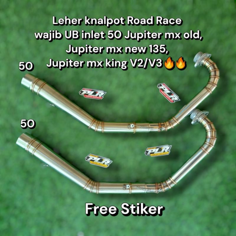 PIPA LEHER KNALPOT ROAD RACE UB JUPITER MX OLD,JUPITER MX NEW,JUPITER MX KING INLET 50