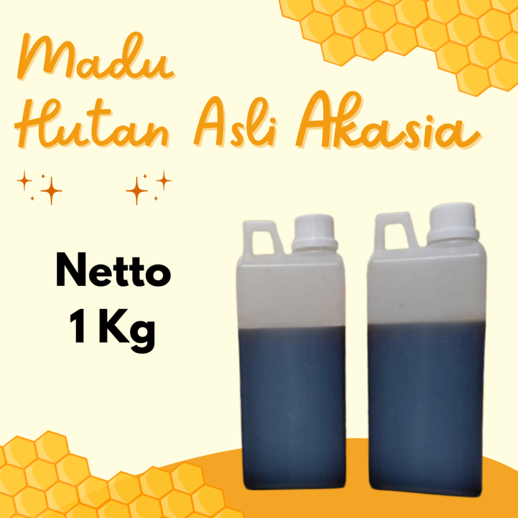 

Madu Hutan Nektar Akasia Carva Hitam Manis ASLI 1kg