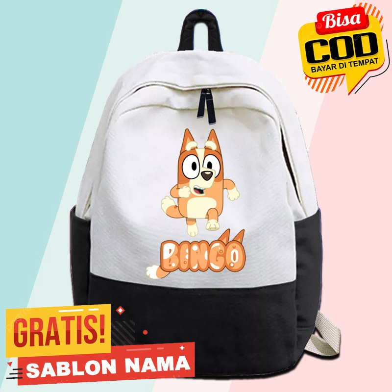 Tas Ransel Anak Sekolah  Bluey Bingo / Tas Gendong Anak Bingo Bluey