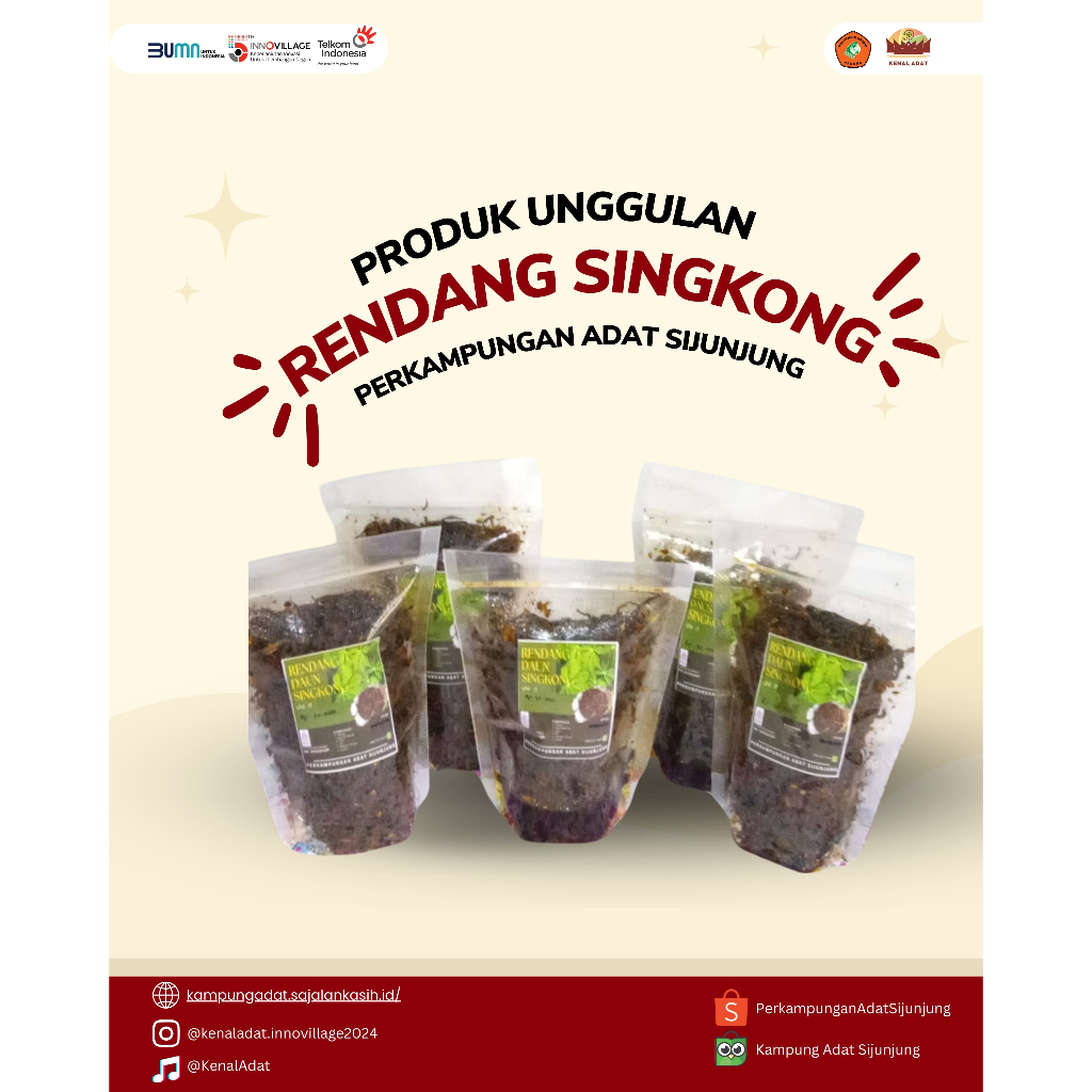 

Rendang Singkong / Daun Ubi