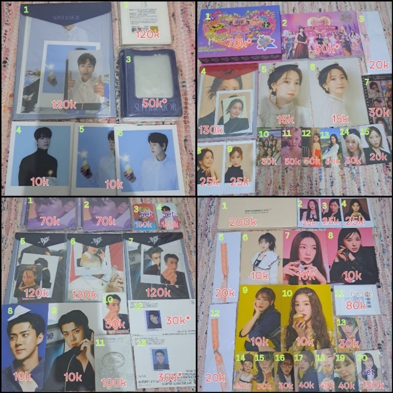 [READY STOCK] [1] PC MD SM ARTISTS SUPER JUNIOR GIRLS GENERATION EXO RED VELVET SUJU SNSD RV PHOTOCA