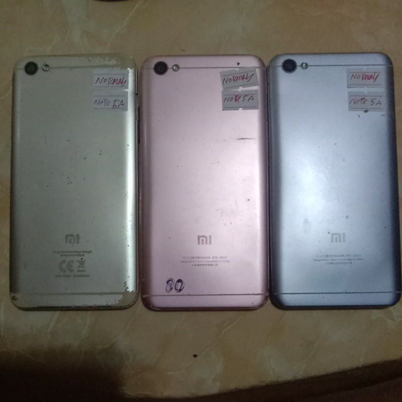 Redmi note 5a normal minus lcd pecah