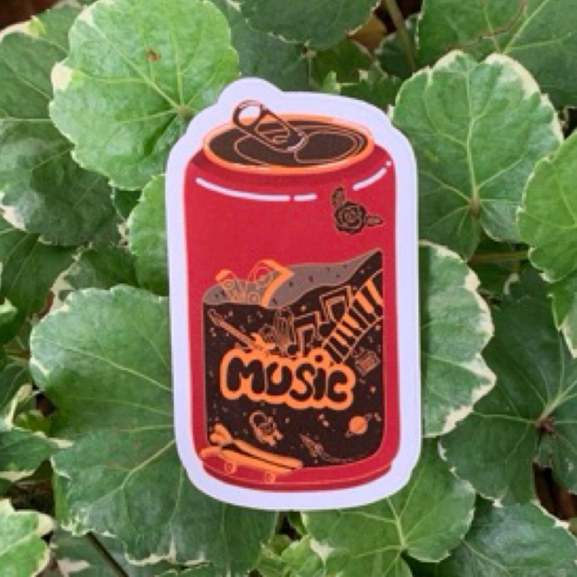 

Sticker Vinyl - Music Softdrink
