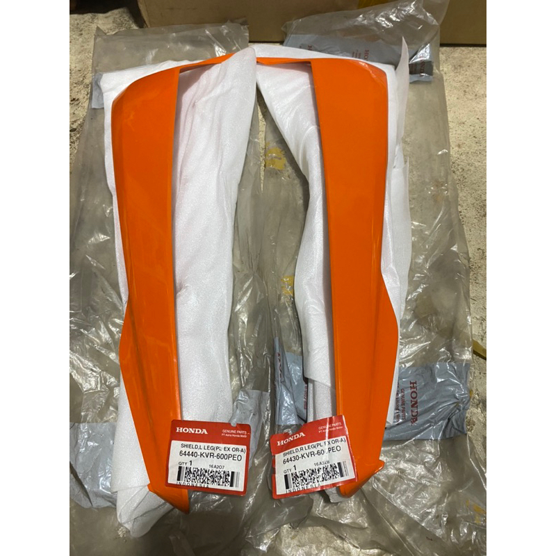 COVER SAYAP LUAR SET KANAN KIRI HONDA REVO OLD LAMA KARBU PERTAMA ORIGINAL ASLI AHM ORANGE