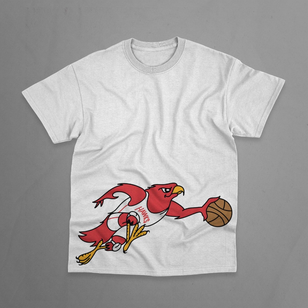 T-SHIRT HAWKS // KAOS HAWKS // ATLANTA HAWKS // KAOS BASKET NBA // 018